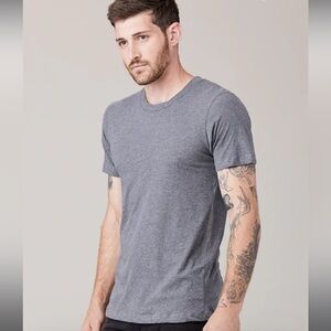 LNA Men’s Gray Short Sleeve Tee Classic Crew Neck / 2XL